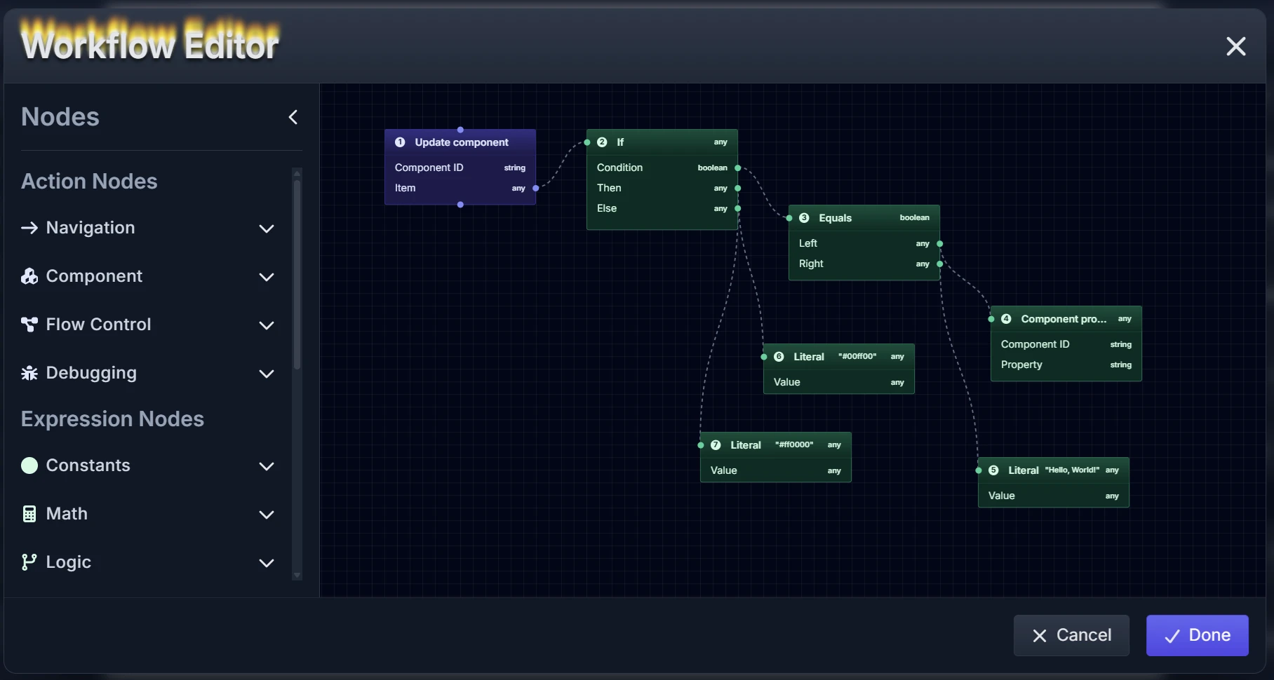 Workflow Editor